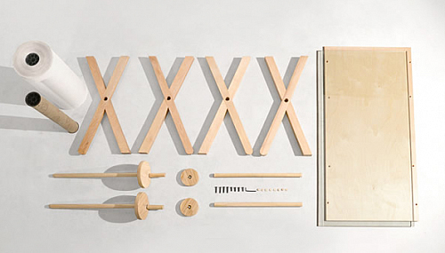 创意家具-可直接书写的桌子绘图本